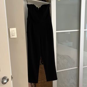 express black strapless jumpsuit